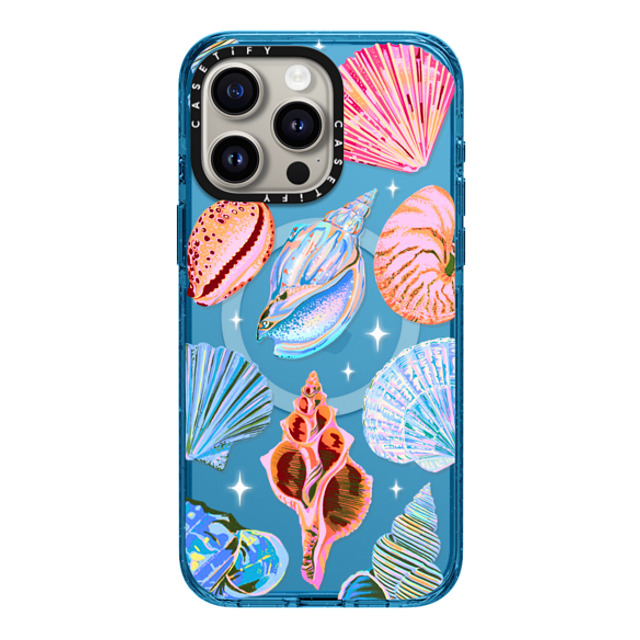 Izzy Lawrence Studio x CASETiFY iPhone 15 Pro Max ケース Summer,Ocean Cyan Blue インパクトケース MagSafe対応 Seashell Back to School Izzy Lawrence Studio x CASETiFY iPhone 15 Pro Max ケース Summer,Ocean Cyan Blue インパクトケース MagSafe対応 Seashell Back to School