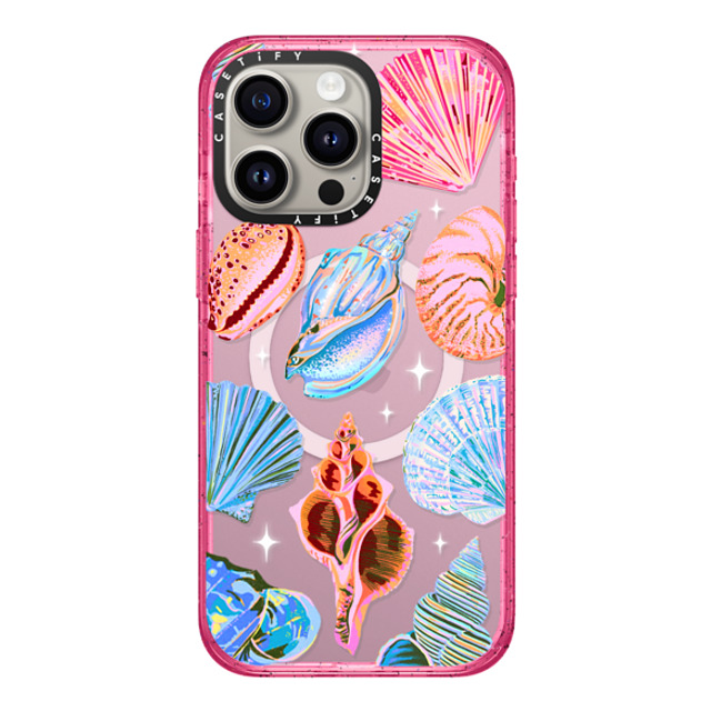 Izzy Lawrence Studio x CASETiFY iPhone 15 Pro Max Case Summer,Ocean Pink Fizz Impact Case MagSafe Compatible Seashell Back to School Izzy Lawrence Studio x CASETiFY iPhone 15 Pro Max Case Summer,Ocean Pink Fizz Impact Case MagSafe Compatible Seashell Back to School