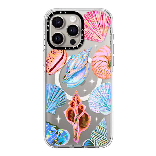 Izzy Lawrence Studio x CASETiFY iPhone 15 Pro Max ケース クリア クリア ケース MagSafe対応 Seashell