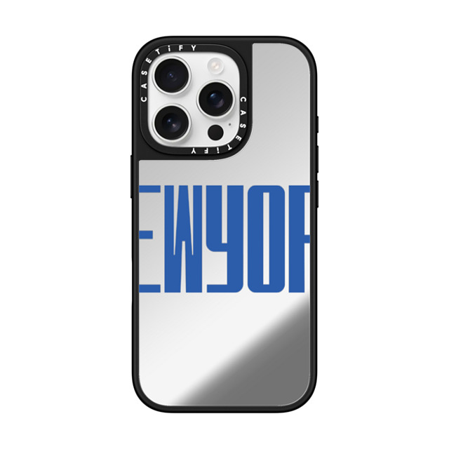 CASETiFY iPhone 16 Pro Case Silver on Black ミラーケース MagSafe対応 Custom Case - NEWYORK CASETiFY iPhone 16 Pro Case Silver on Black ミラーケース MagSafe対応 Custom Case - NEWYORK