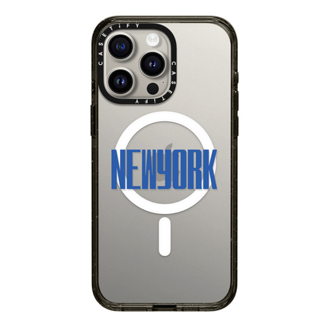 CASETiFY iPhone 15 Pro Max Case Black Impact Case MagSafe Compatible Custom Case - NEWYORK CASETiFY iPhone 15 Pro Max Case Black Impact Case MagSafe Compatible Custom Case - NEWYORK