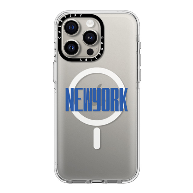 CASETiFY iPhone 15 Pro Max Case Clear Clear Case MagSafe Compatible Custom Case - NEWYORK CASETiFY iPhone 15 Pro Max Case Clear Clear Case MagSafe Compatible Custom Case - NEWYORK