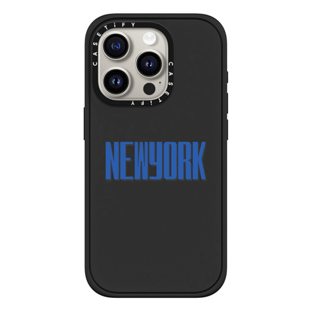 CASETiFY iPhone 15 Pro Case Matte Black Impact Case MagSafe Compatible Custom Case - NEWYORK CASETiFY iPhone 15 Pro Case Matte Black Impact Case MagSafe Compatible Custom Case - NEWYORK