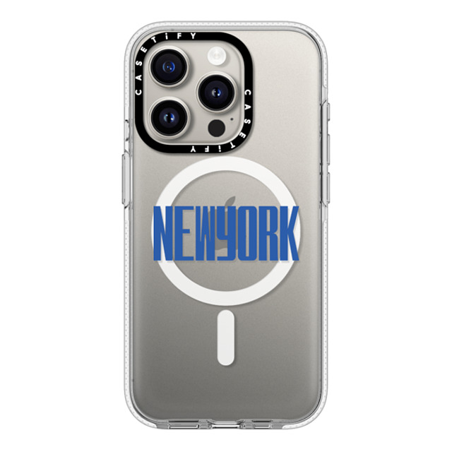 CASETiFY iPhone 15 Pro Case Clear Clear Case MagSafe Compatible Custom Case - NEWYORK CASETiFY iPhone 15 Pro Case Clear Clear Case MagSafe Compatible Custom Case - NEWYORK