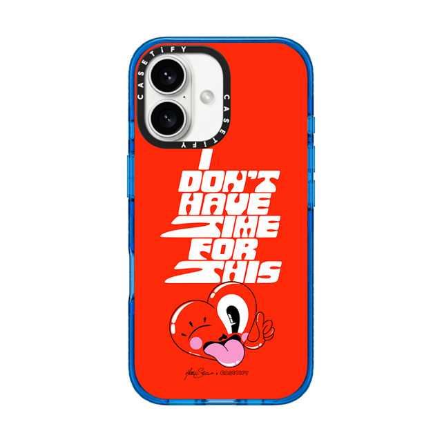 Hattie Stewart x CASETiFY iPhone 16 Case スカイブルー Impact Case MagSafe Compatible I Don't Have Time For This Hattie Stewart x CASETiFY iPhone 16 Case スカイブルー Impact Case MagSafe Compatible I Don't Have Time For This