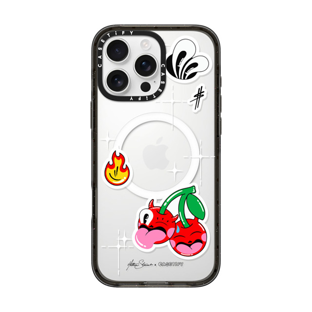 Hattie Stewart x CASETiFY iPhone 16 Pro Max ケース Sticker,Fruit ブラック インパクトケース MagSafe対応 sticker mirror Father's Day Hattie Stewart x CASETiFY iPhone 16 Pro Max ケース Sticker,Fruit ブラック インパクトケース MagSafe対応 sticker mirror Father's Day