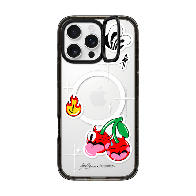 Hattie Stewart x CASETiFY iPhone 16 Pro Max Case Sticker,Fruit Black インパクトリングスタンドケース MagSafe対応 sticker mirror Father's Day Hattie Stewart x CASETiFY iPhone 16 Pro Max Case Sticker,Fruit Black インパクトリングスタンドケース MagSafe対応 sticker mirror Father's Day