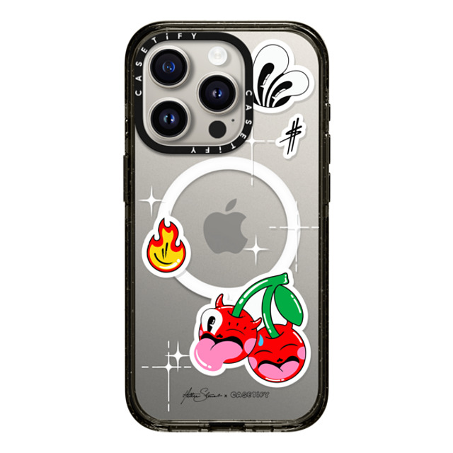 Hattie Stewart x CASETiFY iPhone 15 Pro Case Sticker,Fruit Black Impact Case MagSafe Compatible sticker mirror Father's Day Hattie Stewart x CASETiFY iPhone 15 Pro Case Sticker,Fruit Black Impact Case MagSafe Compatible sticker mirror Father's Day