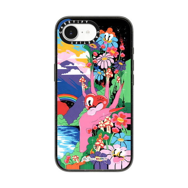 Hattie Stewart x CASETiFY iPhone 16e ケース Nature,Y2K ブラック インパクトケース MagSafe対応 FANTASY Father's Day Hattie Stewart x CASETiFY iPhone 16e ケース Nature,Y2K ブラック インパクトケース MagSafe対応 FANTASY Father's Day