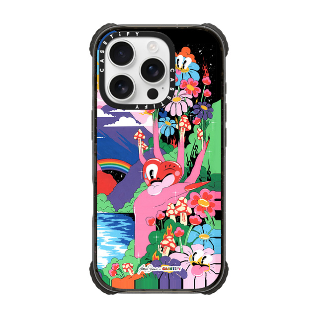 Hattie Stewart x CASETiFY iPhone 16 Pro ケース Nature,Y2K ブラック ウルトラ インパクトケース MagSafe 対応 FANTASY Father's Day Hattie Stewart x CASETiFY iPhone 16 Pro ケース Nature,Y2K ブラック ウルトラ インパクトケース MagSafe 対応 FANTASY Father's Day