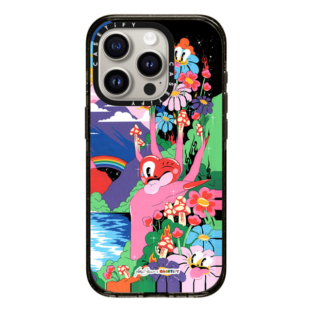 Hattie Stewart x CASETiFY iPhone 15 Pro ケース Nature,Y2K ブラック インパクトケース MagSafe対応 FANTASY Father's Day Hattie Stewart x CASETiFY iPhone 15 Pro ケース Nature,Y2K ブラック インパクトケース MagSafe対応 FANTASY Father's Day
