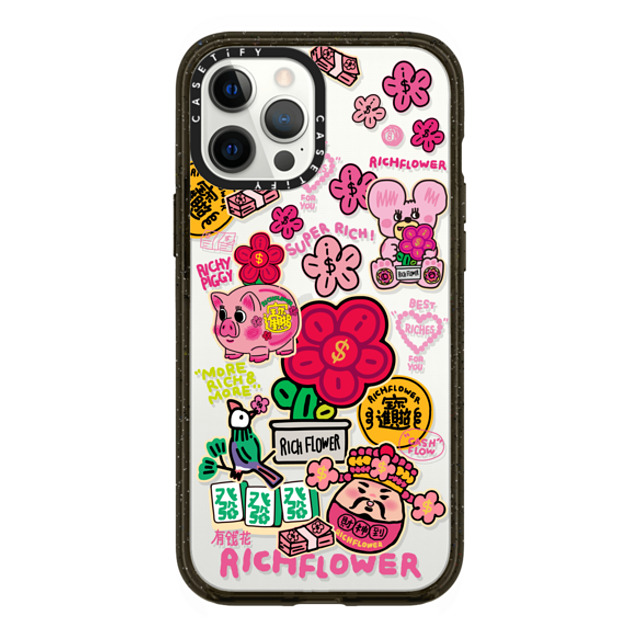 RICH FLOWER x CASETiFY iPhone 12 Pro Max Case Black インパクトケース A Prosperous New Year Mother's Day RICH FLOWER x CASETiFY iPhone 12 Pro Max Case Black インパクトケース A Prosperous New Year Mother's Day
