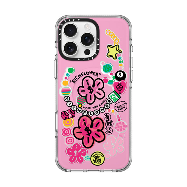 RICH FLOWER x CASETiFY iPhone 16 Pro Max ケース クリア クリア ケース MagSafe対応 Good Luck All Year Long Father's Day RICH FLOWER x CASETiFY iPhone 16 Pro Max ケース クリア クリア ケース MagSafe対応 Good Luck All Year Long Father's Day