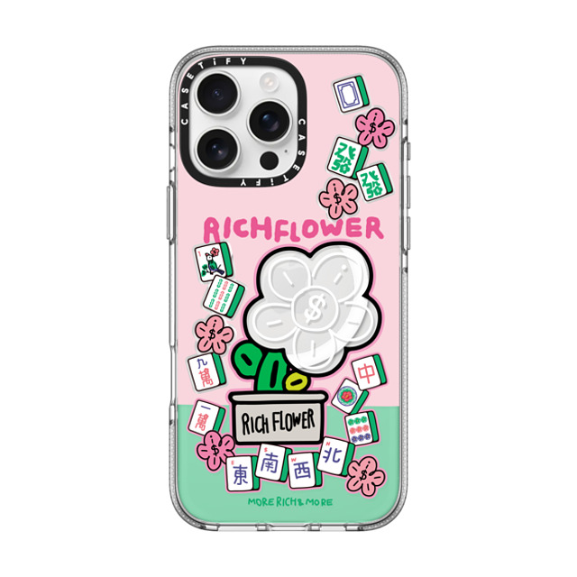 RICH FLOWER x CASETiFY iPhone 16 Pro Max Case Clear Clear Case MagSafe Compatible Joy and Prosperity Mother's Day RICH FLOWER x CASETiFY iPhone 16 Pro Max Case Clear Clear Case MagSafe Compatible Joy and Prosperity Mother's Day