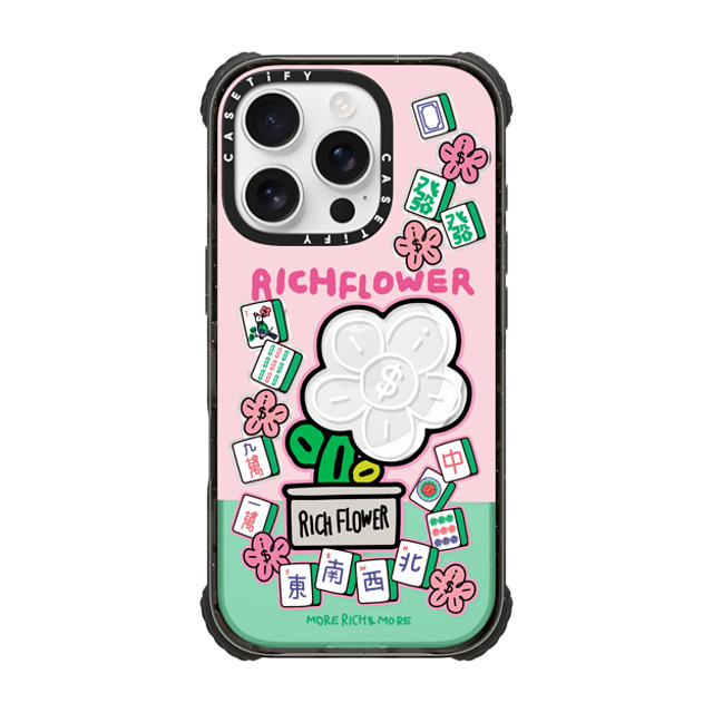RICH FLOWER x CASETiFY iPhone 16 Pro Case Black ウルトラ インパクトケース MagSafe 対応 Joy and Prosperity Mother's Day RICH FLOWER x CASETiFY iPhone 16 Pro Case Black ウルトラ インパクトケース MagSafe 対応 Joy and Prosperity Mother's Day