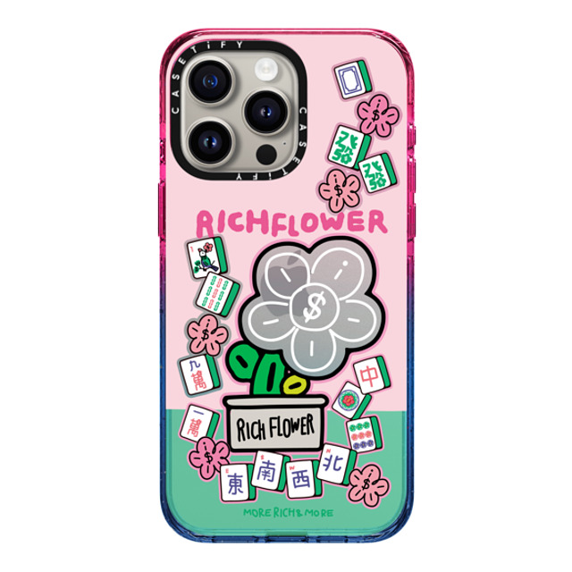 RICH FLOWER x CASETiFY iPhone 15 Pro Max Case Cotton Candy Impact Case Joy and Prosperity RICH FLOWER x CASETiFY iPhone 15 Pro Max Case Cotton Candy Impact Case Joy and Prosperity
