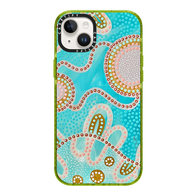 Bigi Nagala x CASETiFY iPhone 14 Plus ケース Kiwi インパクトケース MagSafe対応 Saltwater