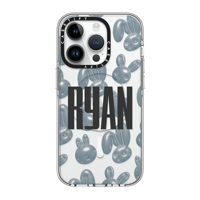 CASETiFY iPhone 14 Pro Case Clear Clear Case MagSafe Compatible Pixelated Bunny Custom Case CASETiFY iPhone 14 Pro Case Clear Clear Case MagSafe Compatible Pixelated Bunny Custom Case