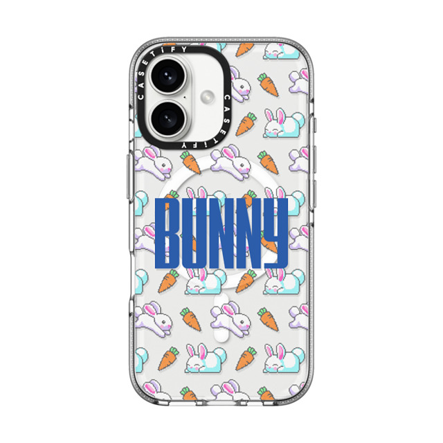 CASETiFY iPhone 16 Case Clear Clear Case MagSafe Compatible Bunny Carrot Custom Case CASETiFY iPhone 16 Case Clear Clear Case MagSafe Compatible Bunny Carrot Custom Case