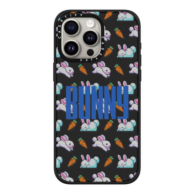 CASETiFY iPhone 15 Pro Max Case Matte Black Impact Case MagSafe Compatible Bunny Carrot Custom Case CASETiFY iPhone 15 Pro Max Case Matte Black Impact Case MagSafe Compatible Bunny Carrot Custom Case