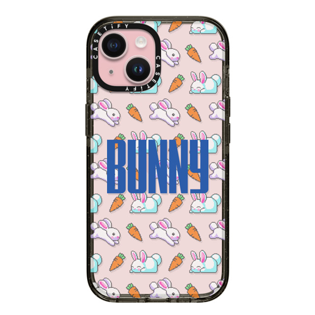 CASETiFY iPhone 15 Case Black Impact Case Bunny Carrot Custom Case CASETiFY iPhone 15 Case Black Impact Case Bunny Carrot Custom Case