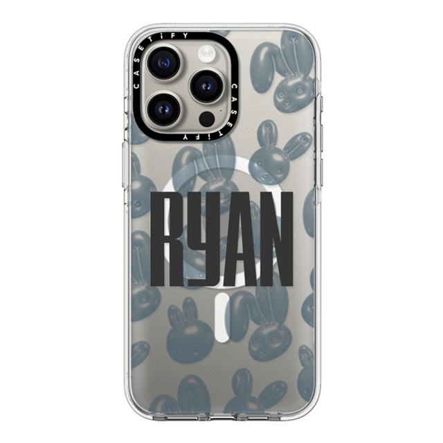 CASETiFY iPhone 15 Pro Max Case Clear Clear Case MagSafe Compatible Pixelated Bunny Custom Case CASETiFY iPhone 15 Pro Max Case Clear Clear Case MagSafe Compatible Pixelated Bunny Custom Case