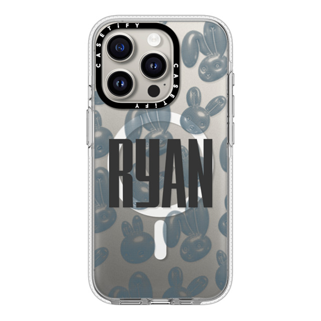 CASETiFY iPhone 15 Pro Case Clear Clear Case MagSafe Compatible Pixelated Bunny Custom Case CASETiFY iPhone 15 Pro Case Clear Clear Case MagSafe Compatible Pixelated Bunny Custom Case