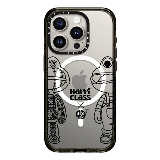 HEROCROSS x CASETiFY iPhone 15 Pro ケース ブラック インパクトケース MagSafe対応 Happi Class X-Kun (Black) By Herocross Back to School HEROCROSS x CASETiFY iPhone 15 Pro ケース ブラック インパクトケース MagSafe対応 Happi Class X-Kun (Black) By Herocross Back to School