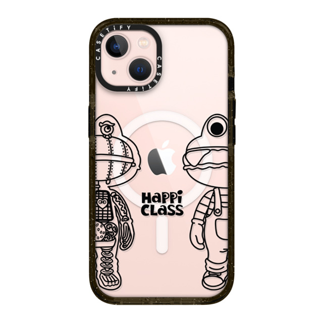 HEROCROSS x CASETiFY iPhone 13 ケース ブラック インパクトケース MagSafe対応 Happi Class X-Kun (Black) By Herocross