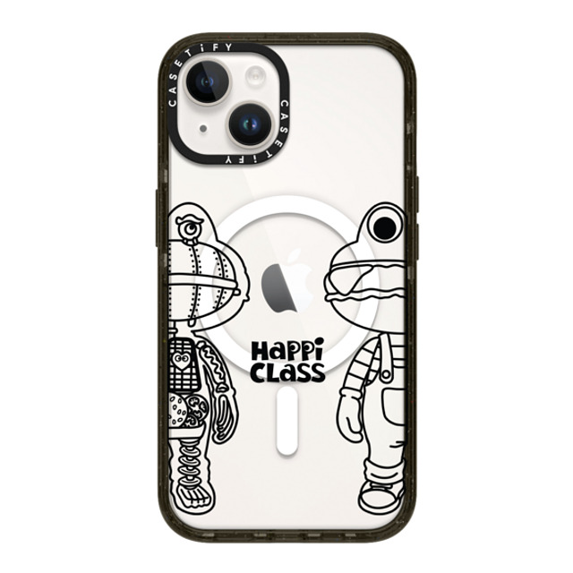 HEROCROSS x CASETiFY iPhone 14 ケース ブラック インパクトケース MagSafe対応 Happi Class X-Kun (Black) By Herocross