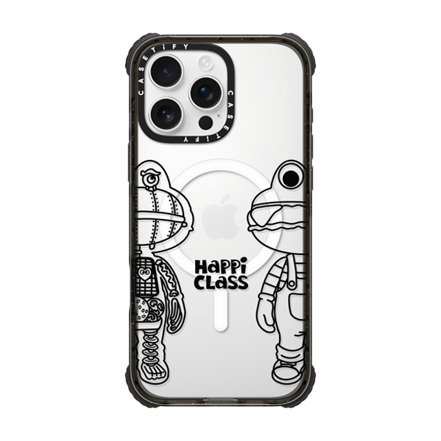 HEROCROSS x CASETiFY iPhone 16 Pro Max ケース Animal,Cartoon ブラック ウルトラ インパクトケース MagSafe 対応 Happi Class X-Kun (Black) By Herocross Father's Day HEROCROSS x CASETiFY iPhone 16 Pro Max ケース Animal,Cartoon ブラック ウルトラ インパクトケース MagSafe 対応 Happi Class X-Kun (Black) By Herocross Father's Day