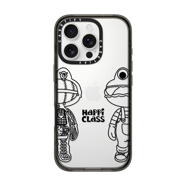 HEROCROSS x CASETiFY iPhone 16 Pro ケース ブラック インパクトケース Happi Class X-Kun (Black) By Herocross