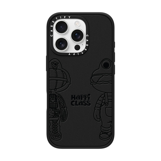 HEROCROSS x CASETiFY iPhone 16 Pro ケース マットブラック インパクトケース Happi Class X-Kun (Black) By Herocross