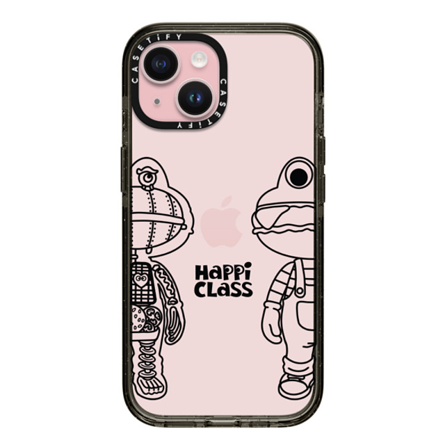 HEROCROSS x CASETiFY iPhone 15 ケース ブラック インパクトケース Happi Class X-Kun (Black) By Herocross