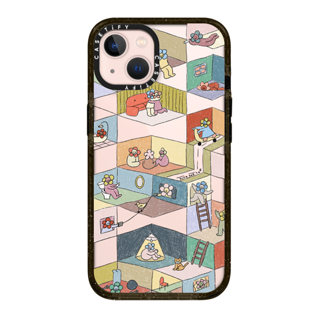 Kina and Tam x CASETiFY iPhone 13 ケース ブラック インパクトケース HUMAN EXPERIENCE