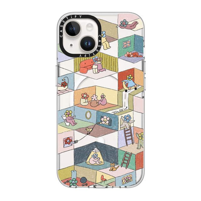 Kina and Tam x CASETiFY iPhone 14 ケース クリア クリア ケース MagSafe対応 HUMAN EXPERIENCE