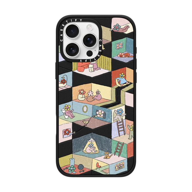 Kina and Tam x CASETiFY iPhone 16 Pro Max ケース マットブラック インパクトケース MagSafe対応 HUMAN EXPERIENCE