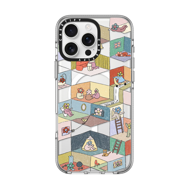 Kina and Tam x CASETiFY iPhone 16 Pro Max ケース クリア クリア ケース MagSafe対応 HUMAN EXPERIENCE