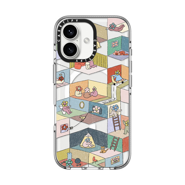 Kina and Tam x CASETiFY iPhone 16 ケース クリア クリア ケース MagSafe対応 HUMAN EXPERIENCE