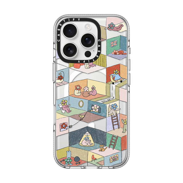 Kina and Tam x CASETiFY iPhone 16 Pro ケース クリア クリア ケース MagSafe対応 HUMAN EXPERIENCE