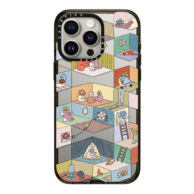 Kina and Tam x CASETiFY iPhone 15 Pro Max ケース ブラック インパクトケース HUMAN EXPERIENCE