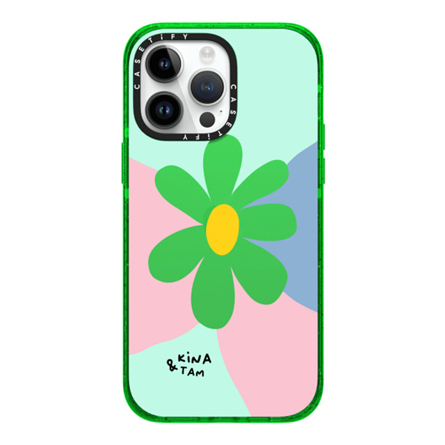 Kina and Tam x CASETiFY iPhone 14 Pro Max Case Floral,Cartoon グリーン インパクトケース Wallflower Mother's Day Kina and Tam x CASETiFY iPhone 14 Pro Max Case Floral,Cartoon グリーン インパクトケース Wallflower Mother's Day