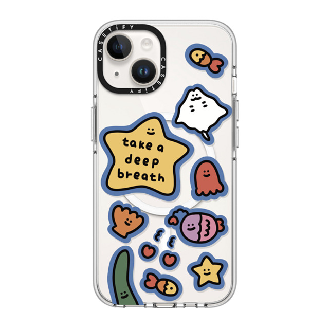 SHAO SHAO x CASETiFY iPhone 14 ケース クリア クリア ケース MagSafe対応 TAKE A DEEP BREATH BY SHAO SHAO