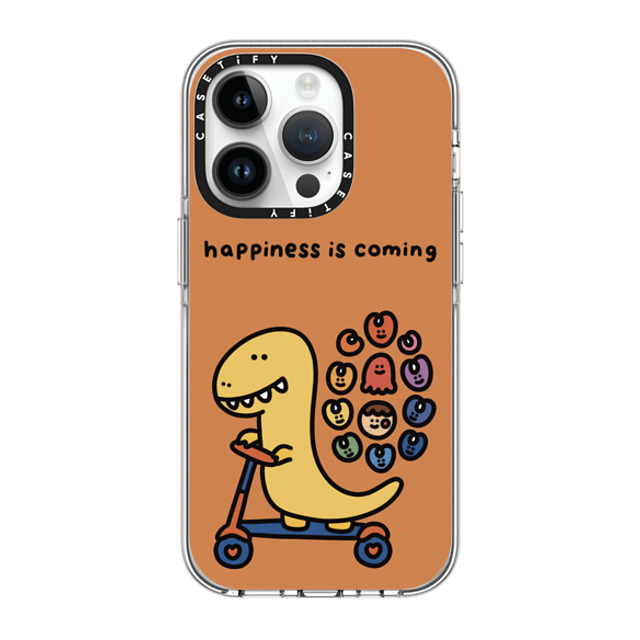 SHAO SHAO x CASETiFY iPhone 14 Pro ケース クリア クリア ケース MagSafe対応 HAPPINESS IS COMING BY SHAO SHAO