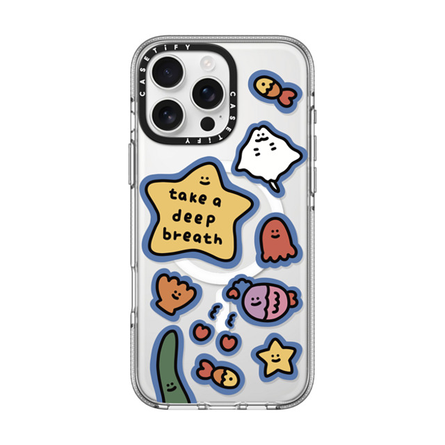 SHAO SHAO x CASETiFY iPhone 16 Pro Max ケース クリア クリア ケース MagSafe対応 TAKE A DEEP BREATH BY SHAO SHAO