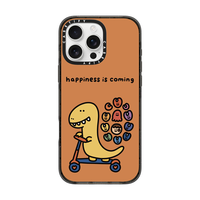 SHAO SHAO x CASETiFY iPhone 16 Pro Max ケース ブラック インパクトケース MagSafe対応 HAPPINESS IS COMING BY SHAO SHAO