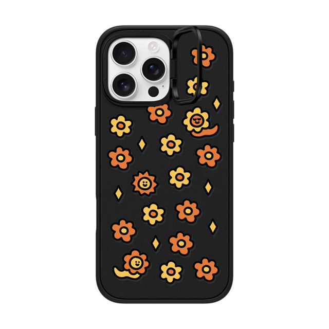 SHAO SHAO x CASETiFY iPhone 16 Pro Max ケース マットブラック インパクトリングスタンドケース MagSafe対応 Slow Life