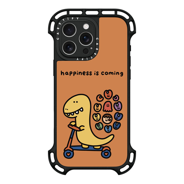 SHAO SHAO x CASETiFY iPhone 16 Pro Max ケース ブラック ウルトラ バウンスケース MagSafe対応 HAPPINESS IS COMING BY SHAO SHAO