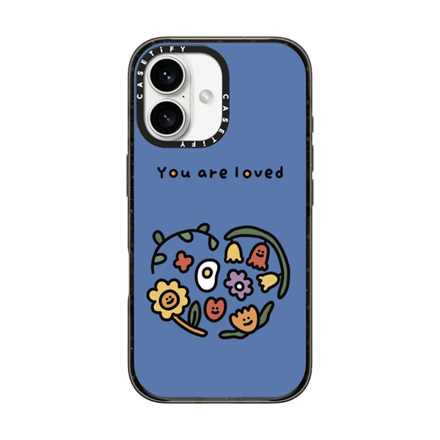 SHAO SHAO x CASETiFY iPhone 16 ケース Sticker,Floral ブラック インパクトケース MagSafe対応 YOU ARE LOVED BY SHAO SHAO Back to School SHAO SHAO x CASETiFY iPhone 16 ケース Sticker,Floral ブラック インパクトケース MagSafe対応 YOU ARE LOVED BY SHAO SHAO Back to School