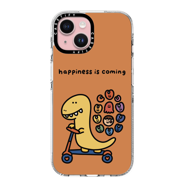 SHAO SHAO x CASETiFY iPhone 15 ケース クリア クリア ケース MagSafe対応 HAPPINESS IS COMING BY SHAO SHAO